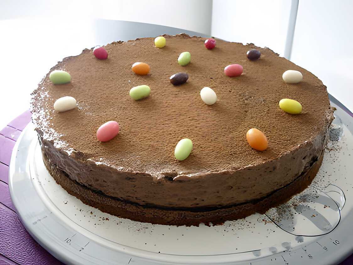 Recette de GATEAU A LA MOUSSE DE CHOCOLAT