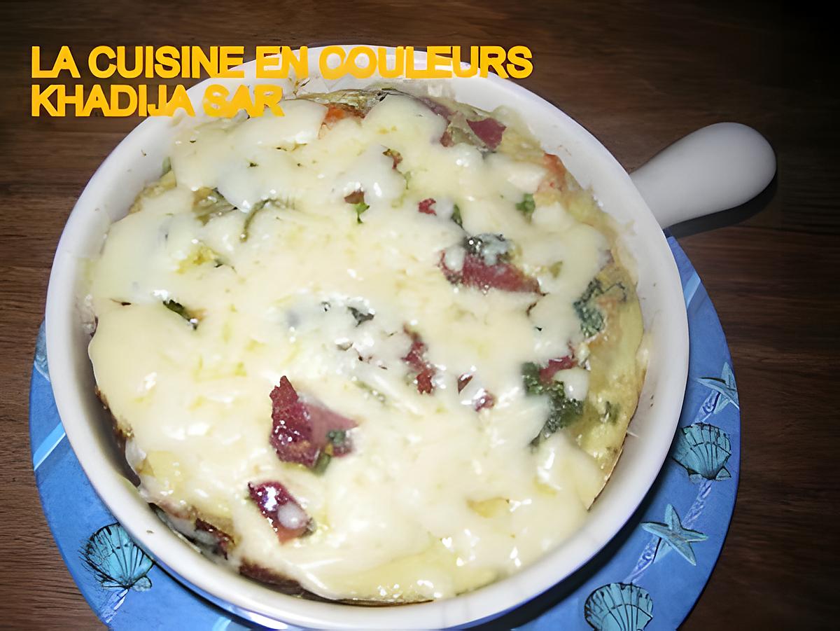 recette Omelette au four (jambon et légumes)