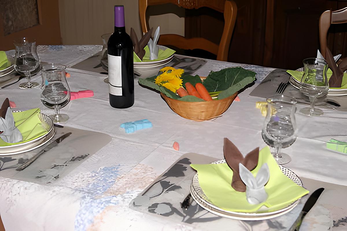 recette Idée de déco de table (lapin)