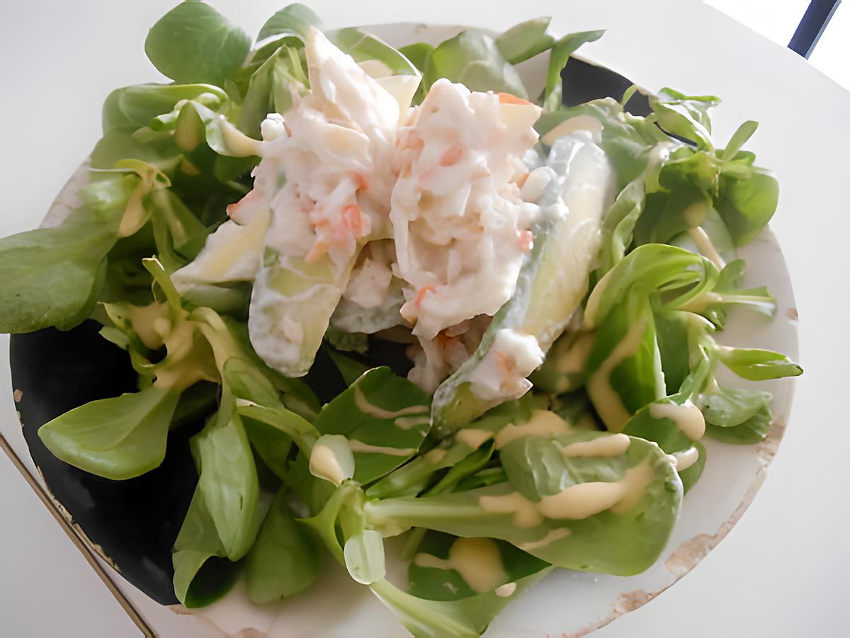 recette Salade avocat et surimi, aux accents des îles