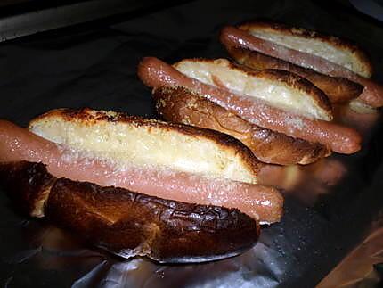 recette Petit pains fourrés au knackis