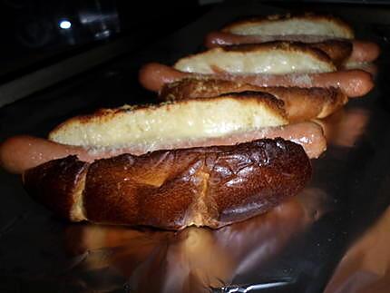 recette Petit pains fourrés au knackis