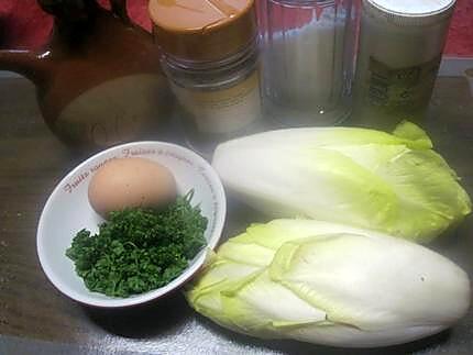 recette Boulettes de viande et endives hachées.