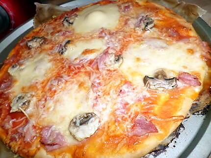 recette Pizza au jambon fromage