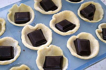 recette mini tartelettes chocolat/caramel/chantilly