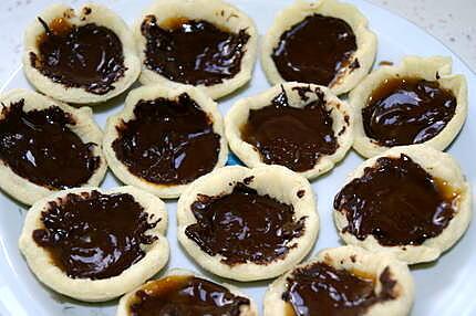 recette mini tartelettes chocolat/caramel/chantilly