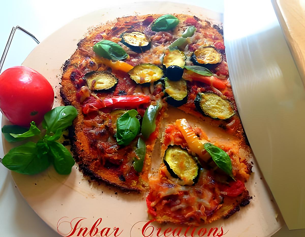 recette Pizza sur croûte de chou-fleur: