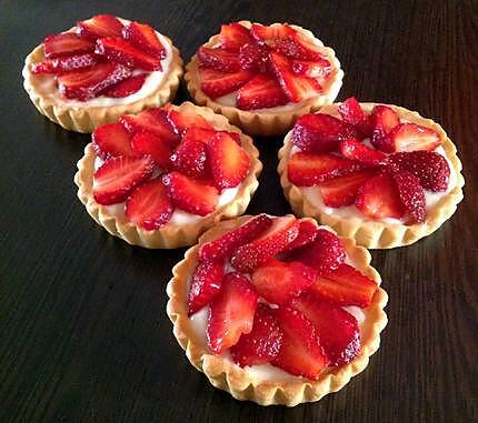 recette Tartelettes aux fraises.