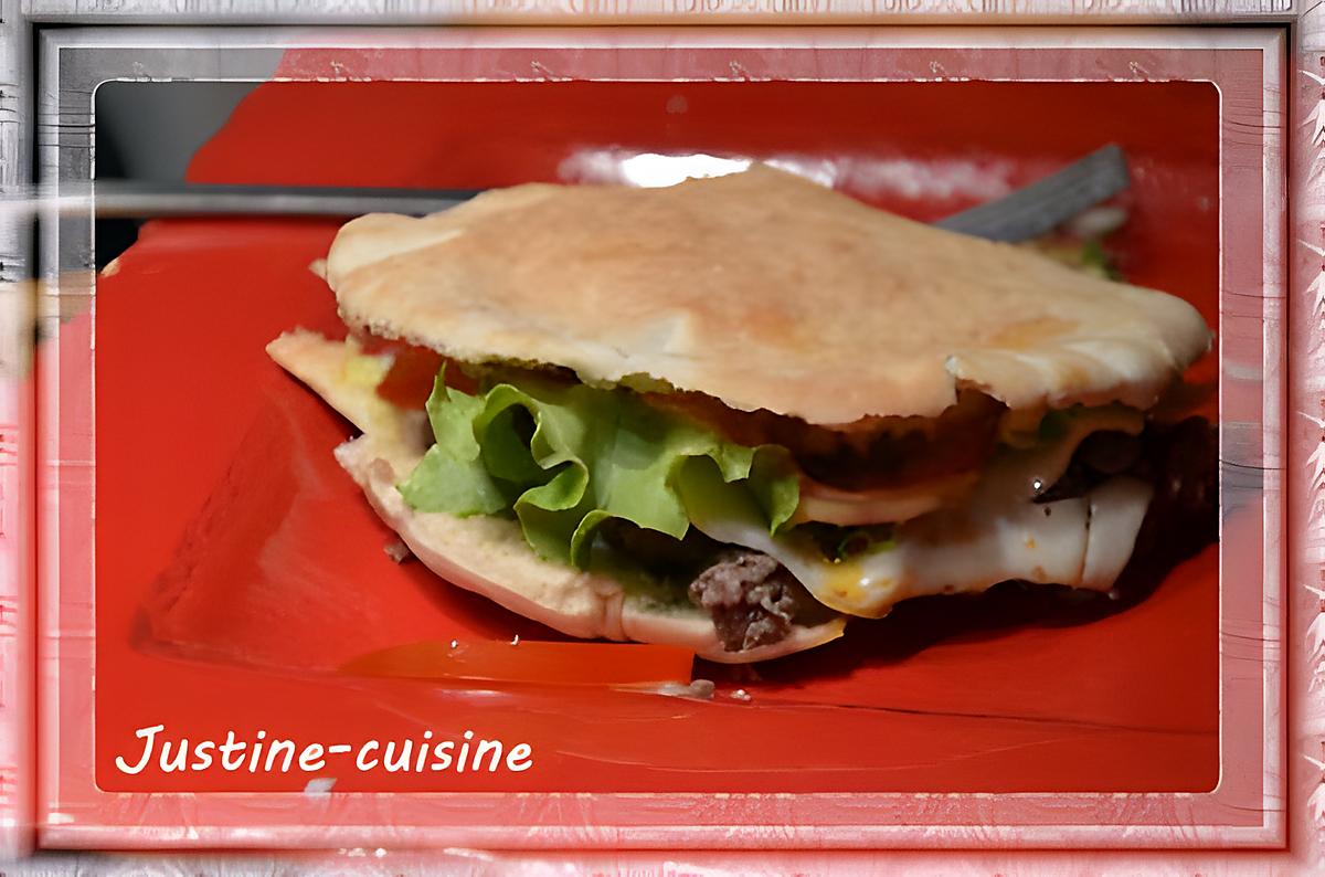 recette Pita au steak haché et au comté