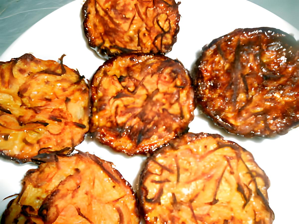 recette Galettes de pommes de terre et carotte