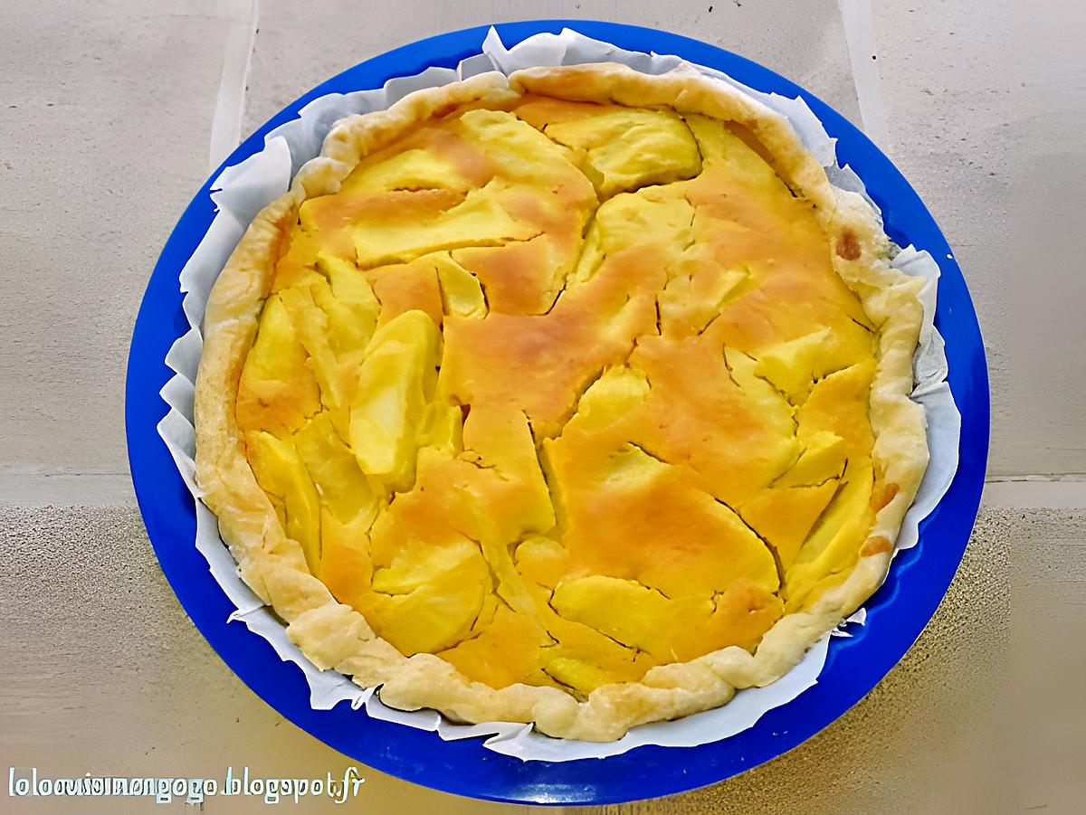 recette Tarte aux pommes cuites au thé vanille, cannelle et citron