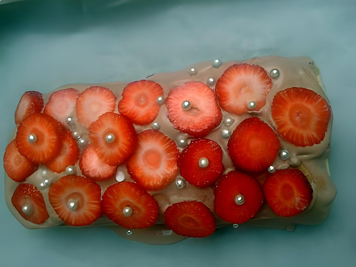 recette buche de printemps aux fraises