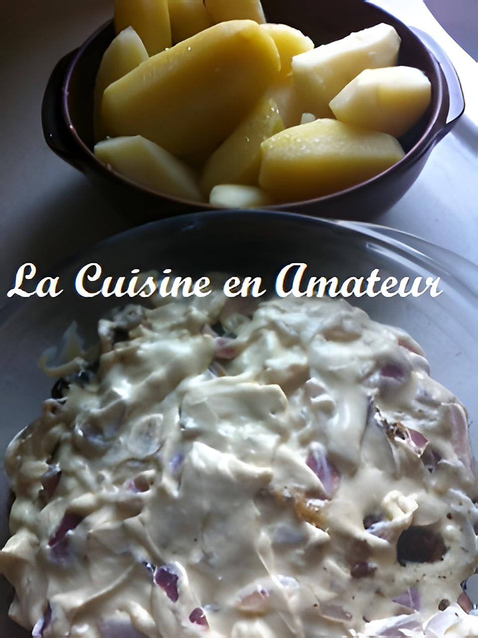 recette Andouillette avec sauce au cidre, moutatrde et mascarpone