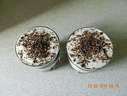 recette Verrine de danette choco et mousse de banane