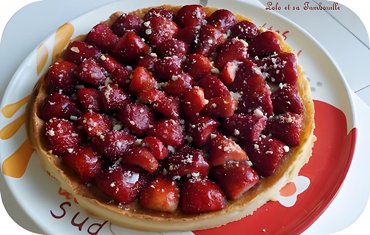 recette Tarte aux fraises & crème d’amande