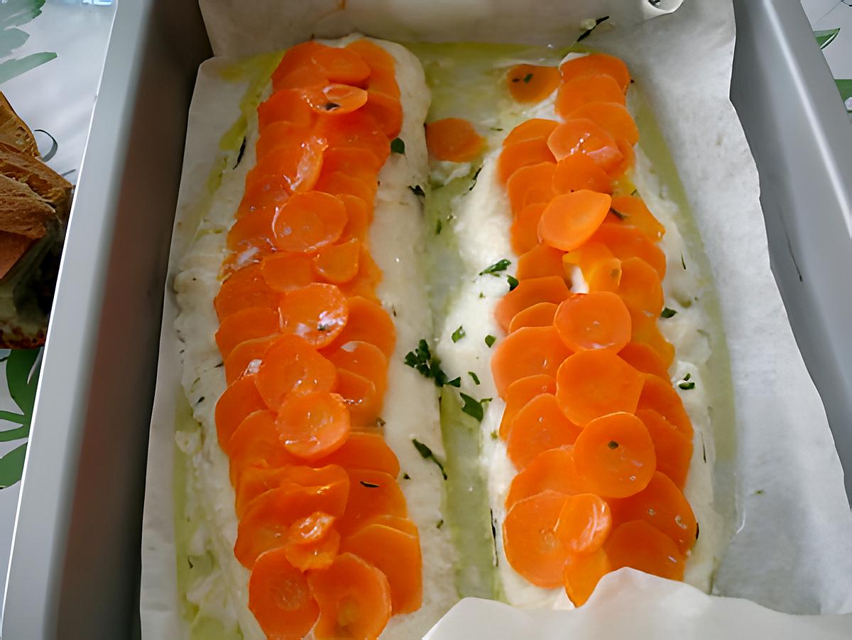 recette filet de merlu et ses carottes