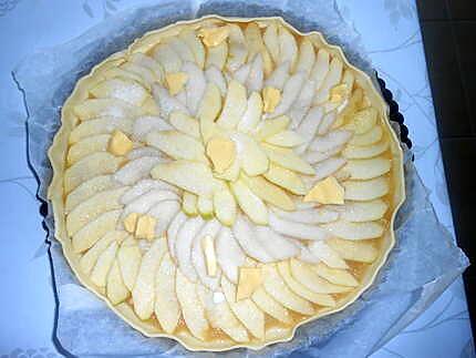 recette TARTE   FINE  POMMES  POIRES