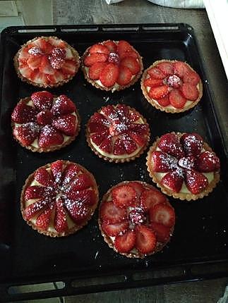 recette Tartelettes aux fraises