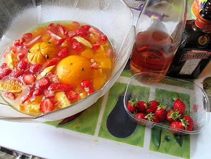 recette cup au vin rosé