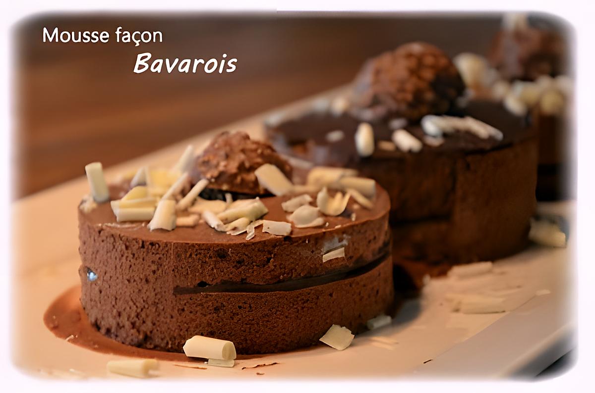 recette Mousse au chocolat façon Bavarois