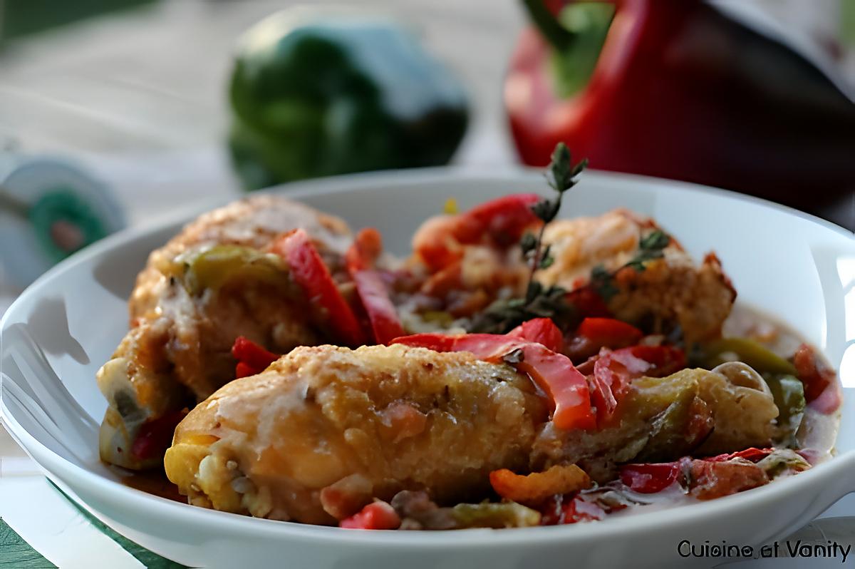 recette Poulet Basquaise