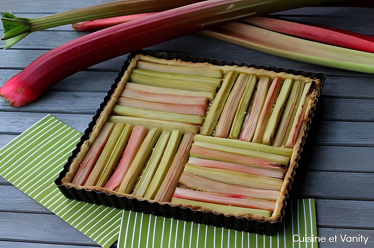 recette Tarte à la rhubarbe