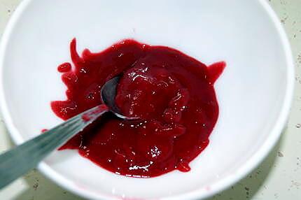 recette Crème à la framboise