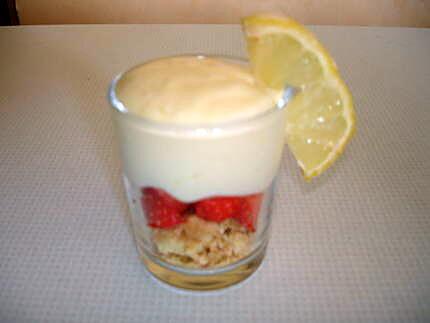 recette Tiramisu au citron et aux fraises