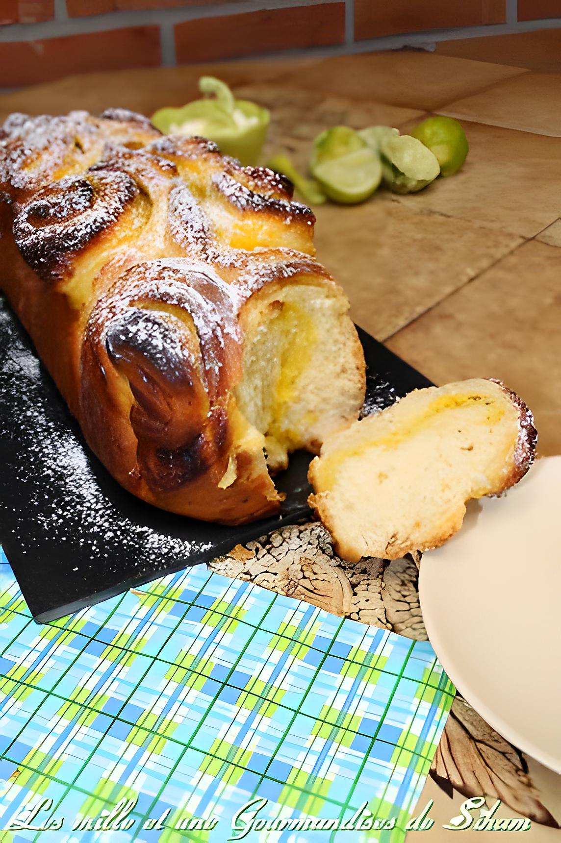 recette Brioche Chelsea au Lime Curd