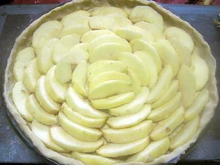 recette Tarte aux pommes. ricotta. noisettes.