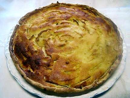 recette Tarte aux pommes. ricotta. noisettes.