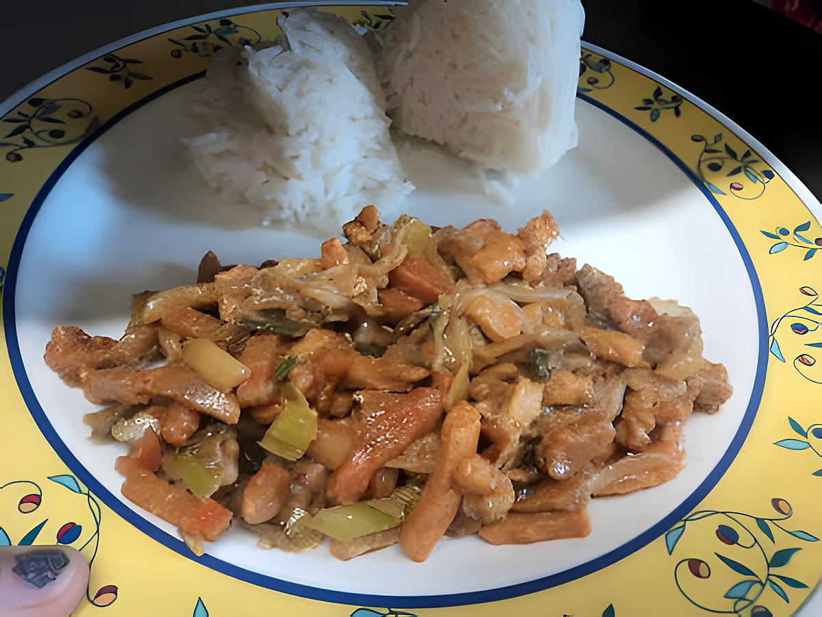recette wok de porc sauté et c est legume