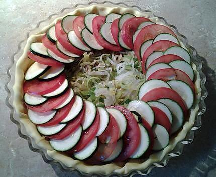 recette Tarte aux légumes façon tian