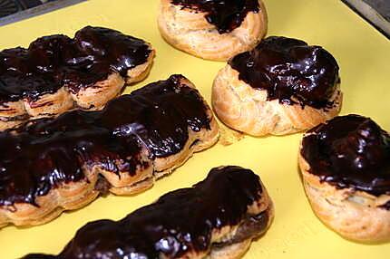 recette Choux et éclairs au chocolat et chantilly