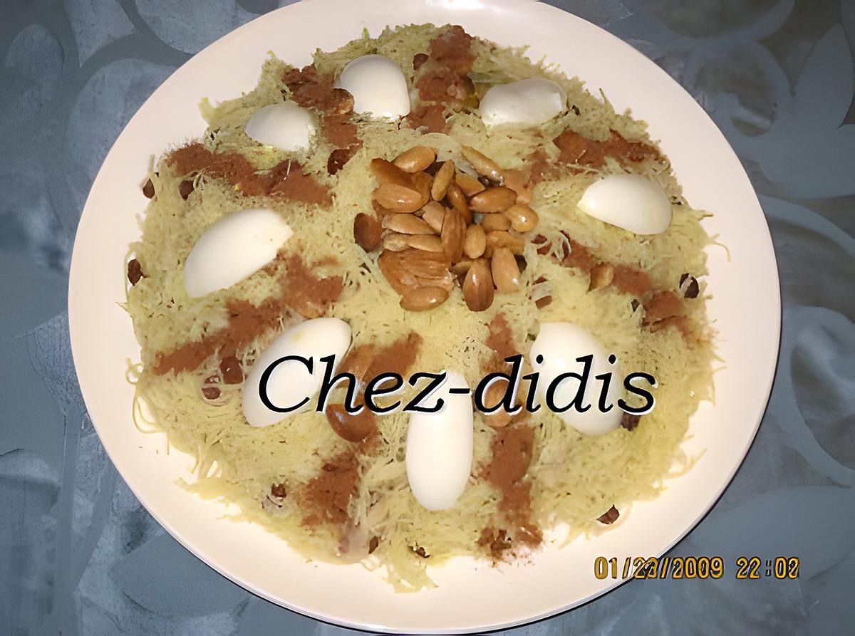 recette Vermicelle Cheveux d’ange madfouna