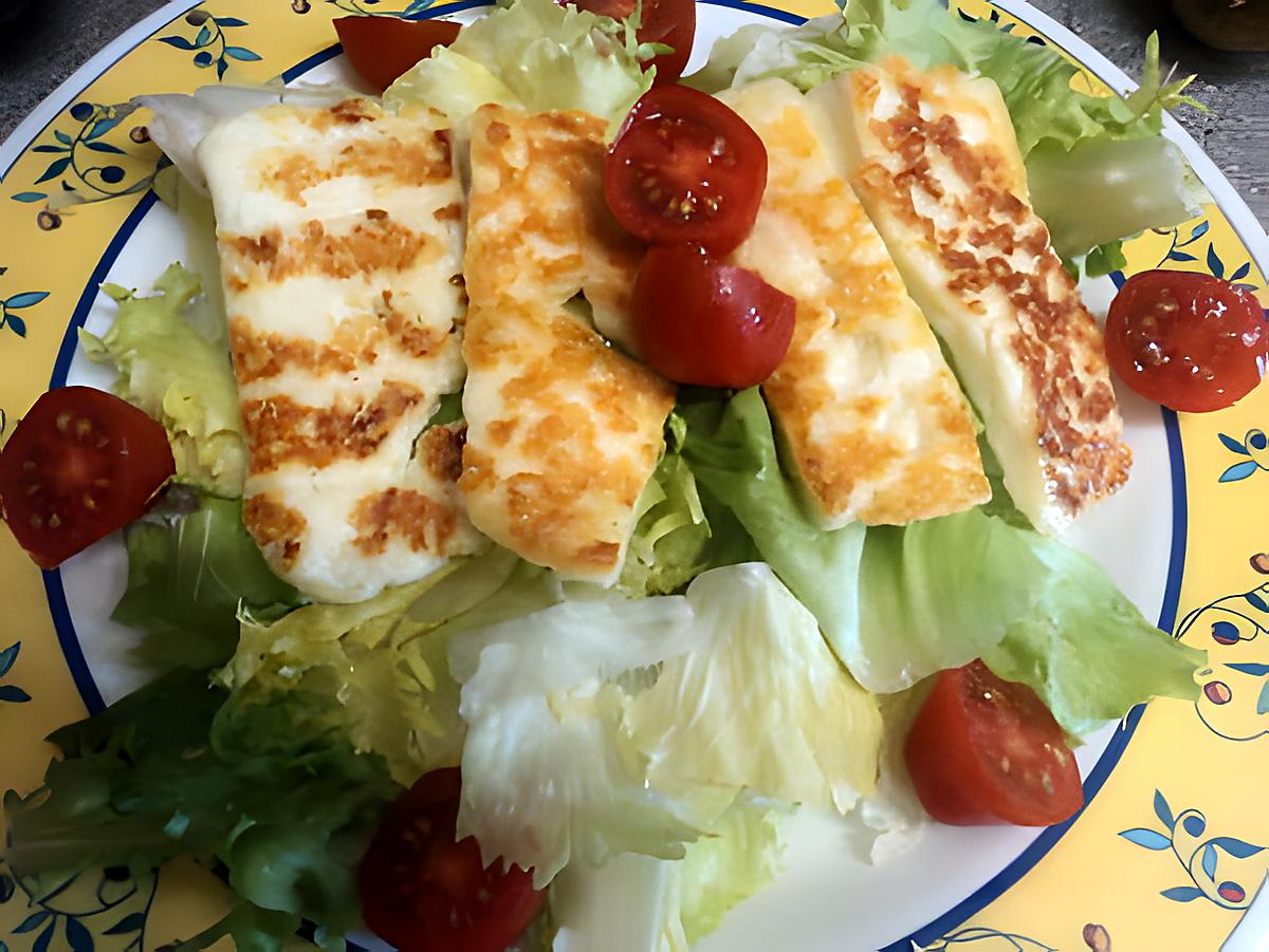 recette salade au fromage '' halloumi ''