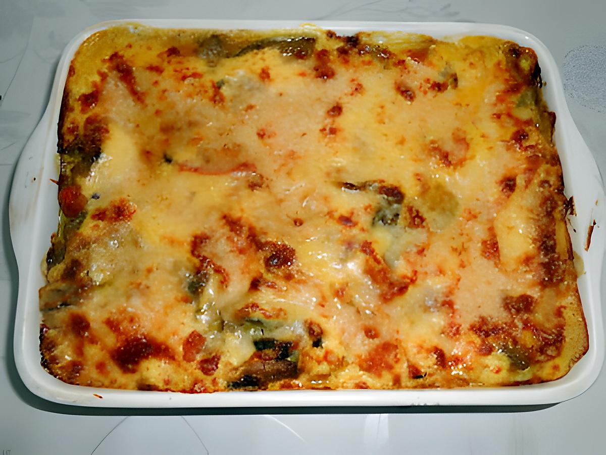 recette LASAGNE  AUX  LEGUMES  ET  AU  SAFRAN