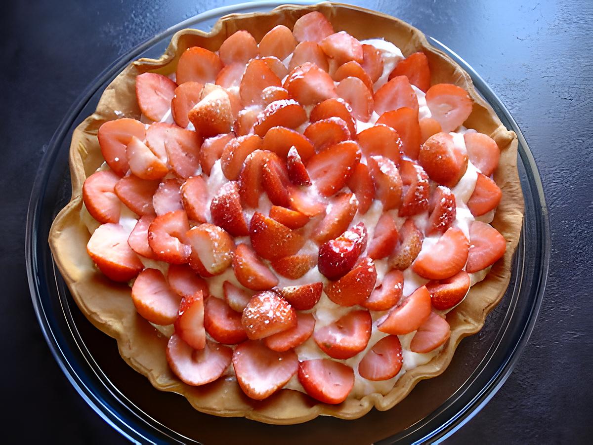 recette tarte aux fraises