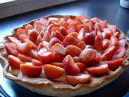 recette tarte aux fraises