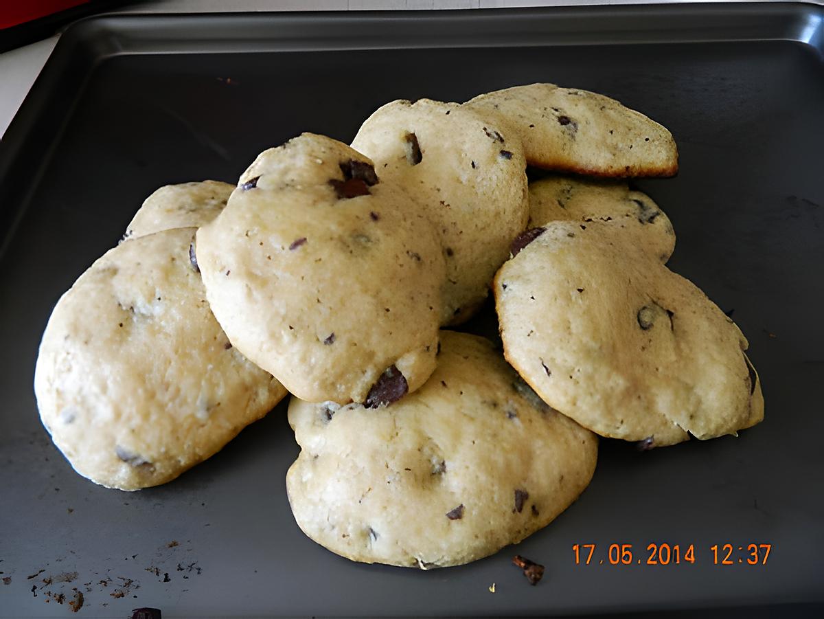 recette Cookies aux pépites de chocolat