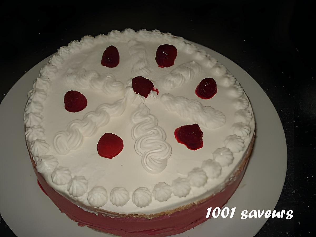 recette Bavarois aux framboises