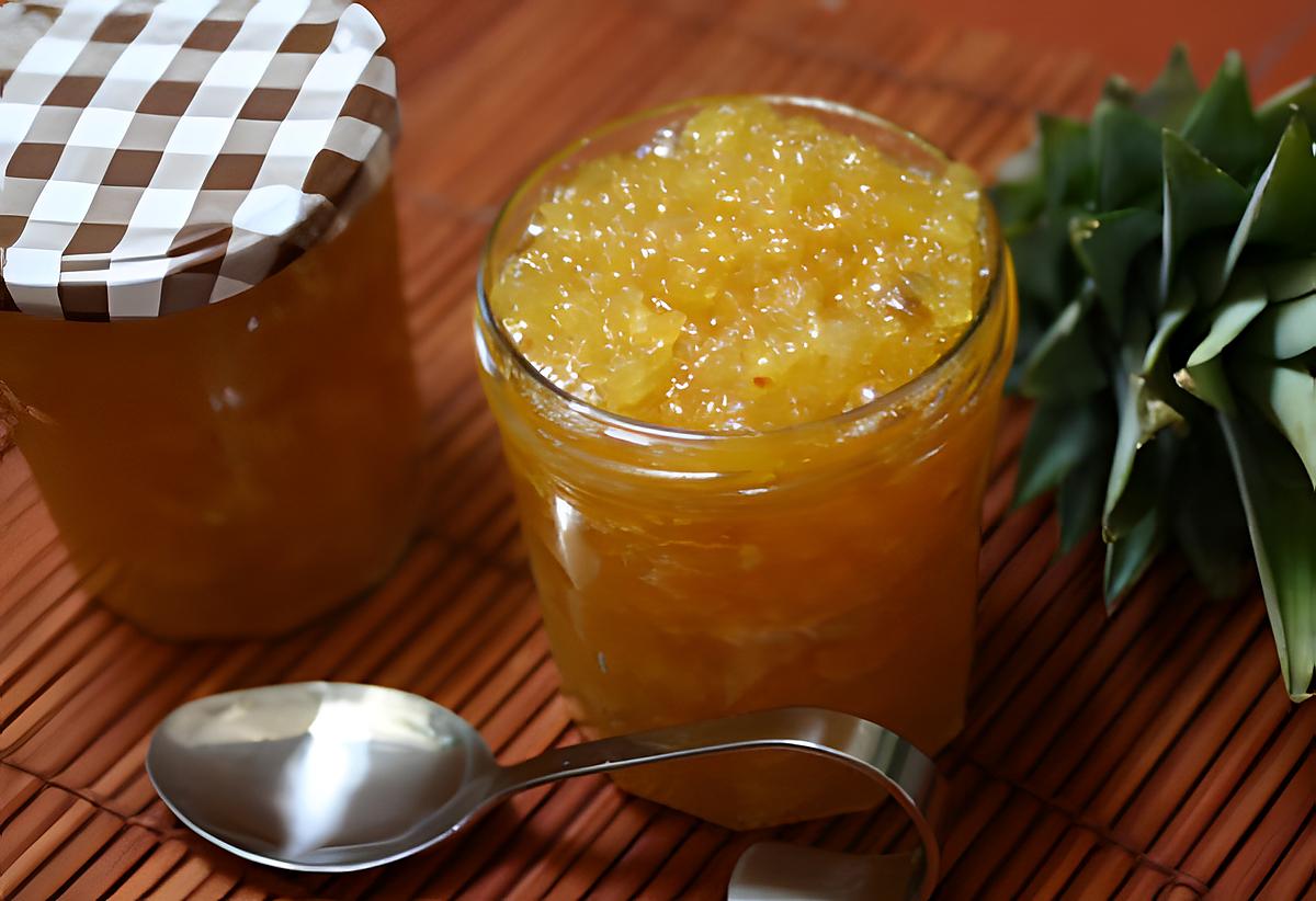recette Marmelade Ananas-Chayotte parfumée au gingembre