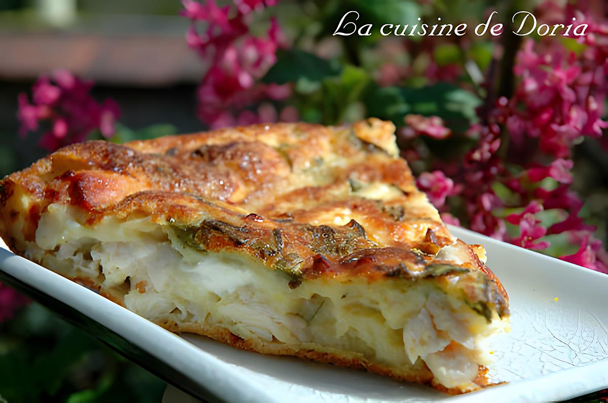 recette Quiche au poulet sans pâte