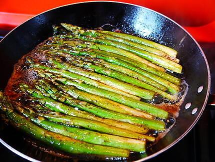 recette Asperges vertes poelés