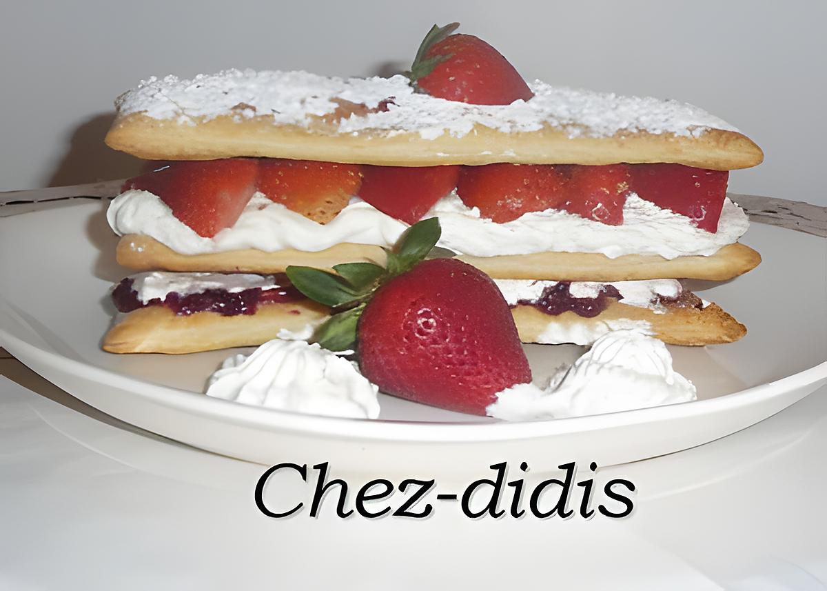 recette Millefeuille aux fraises