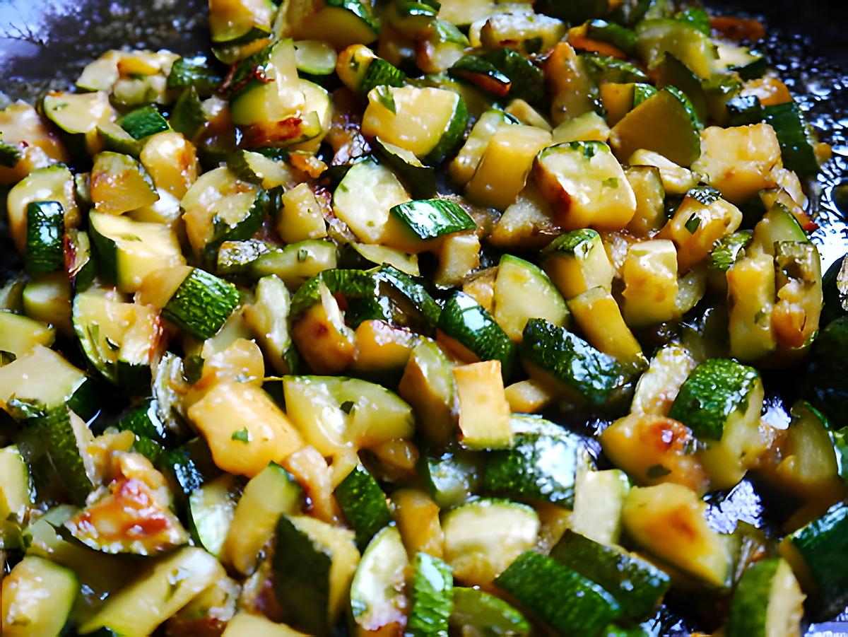 recette Poelé de courgettes