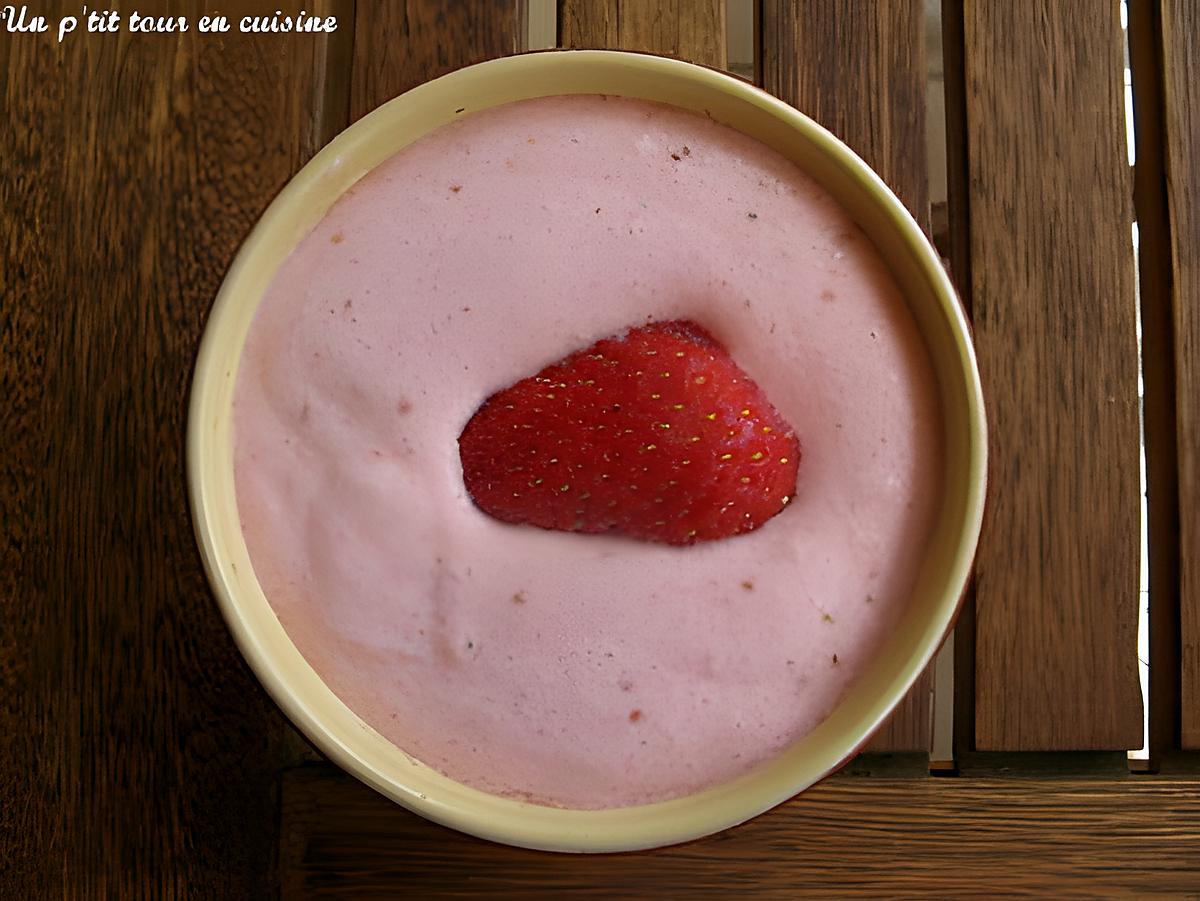 recette Mousse à la fraise