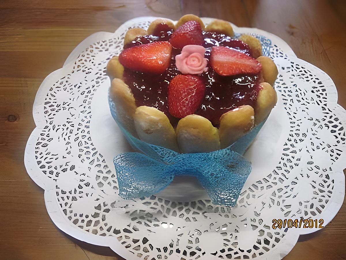 recette Charlotte aux fraises mascarponne.