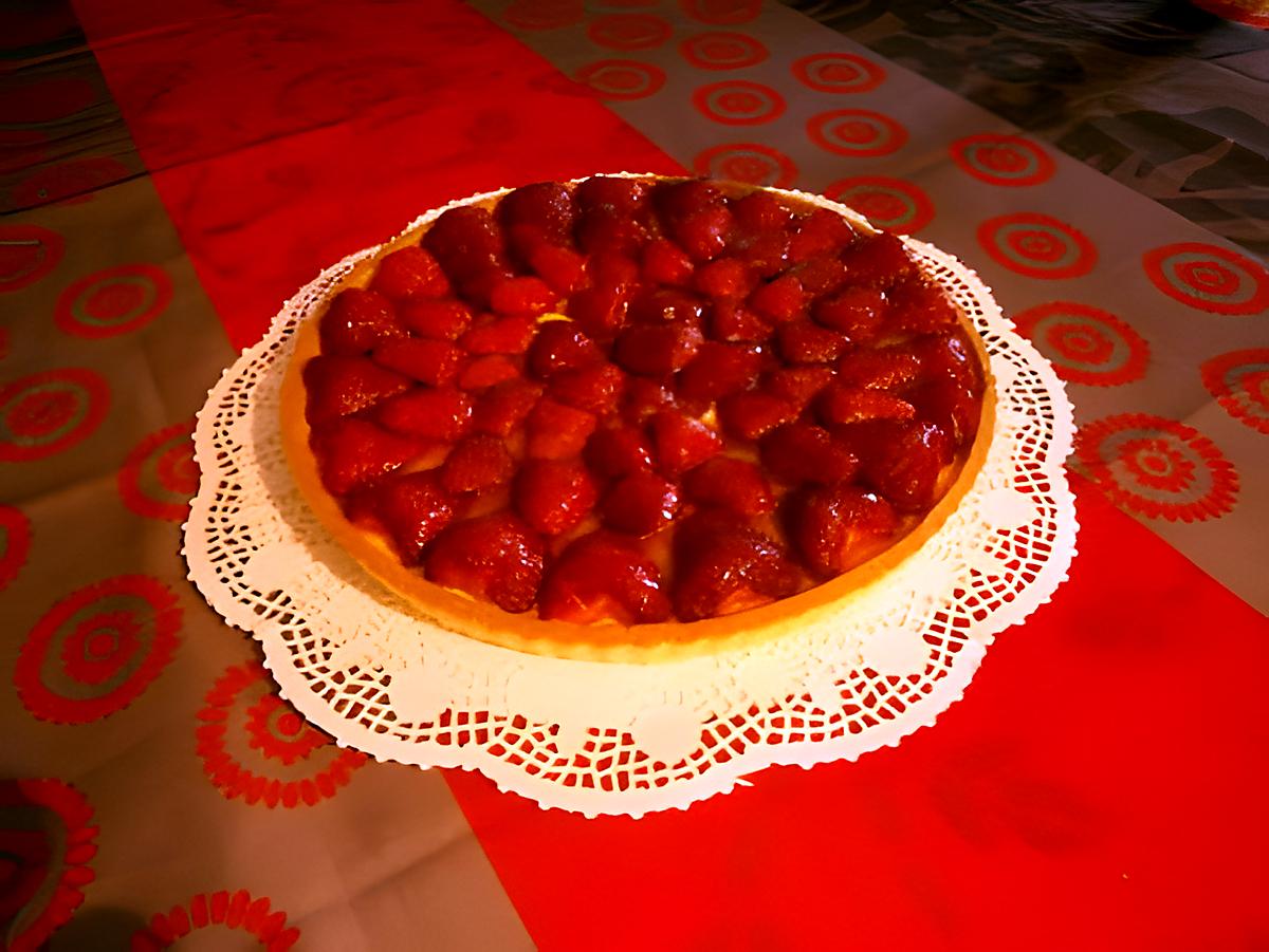 recette C'est de saison, TARTE AUX FRAISES sans gluten toujours...