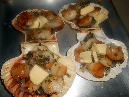 recette Coquille st jacques a la bretonne